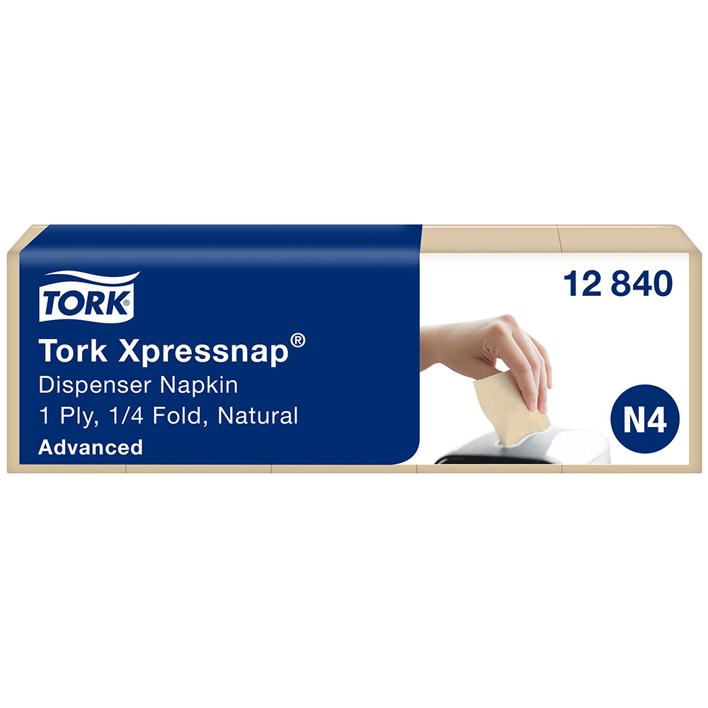 Tork Xpressnap Natural N4 1x salvrätid loodusvalge 1/4, 9000tk