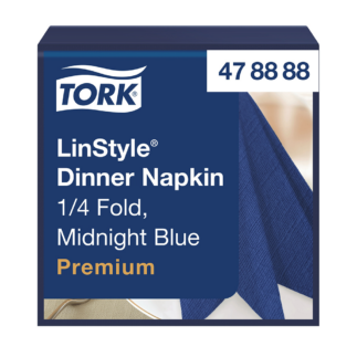 Tork LinStyle Dinner 39 salvrätt 1x, tumesinine 1/4, 600tk