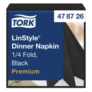 Tork LinStyle Dinner 39 1x salvrätt must 1/4, 600tk