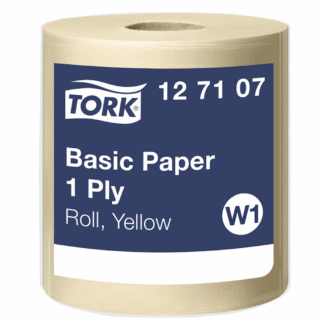 Tork Basic W1 1x rullpühkepaber kollane, 1190m