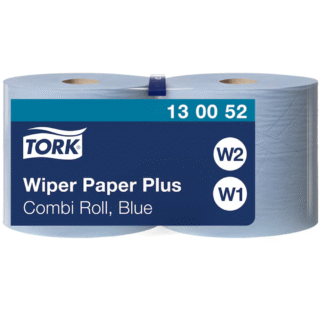 Tork Wiping Paper Plus W1/W2 2x rullpühkepaber sinine, 2x255m