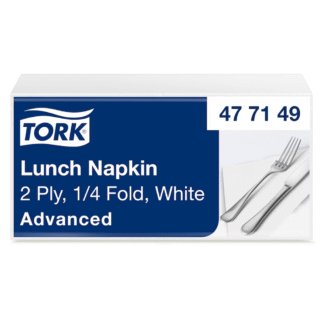 Tork Lunch 33 salvrätt 2x, valge 1/4, 2000tk