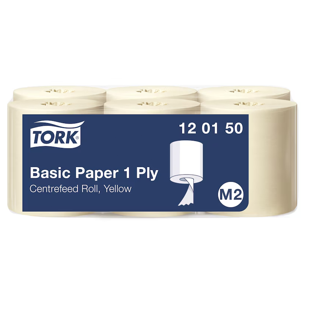 Tork Midi M2 1x rullkätepaber, 6x300m, kollane
