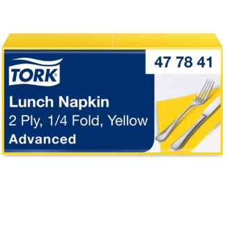 Lõpumüük! Tork Lunch 33 salvrätt, 2x kollane 1/4, 2000tk
