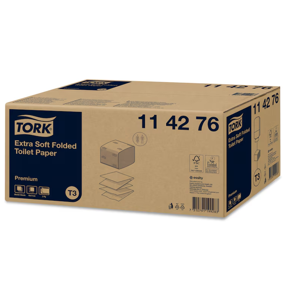Tork Bulk T3 2x lehttualettpaber, 30x252tk - Image 2