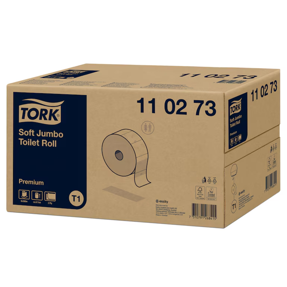 Tork Jumbo Soft T1 2x tualettpaber, 6x360m - Image 2