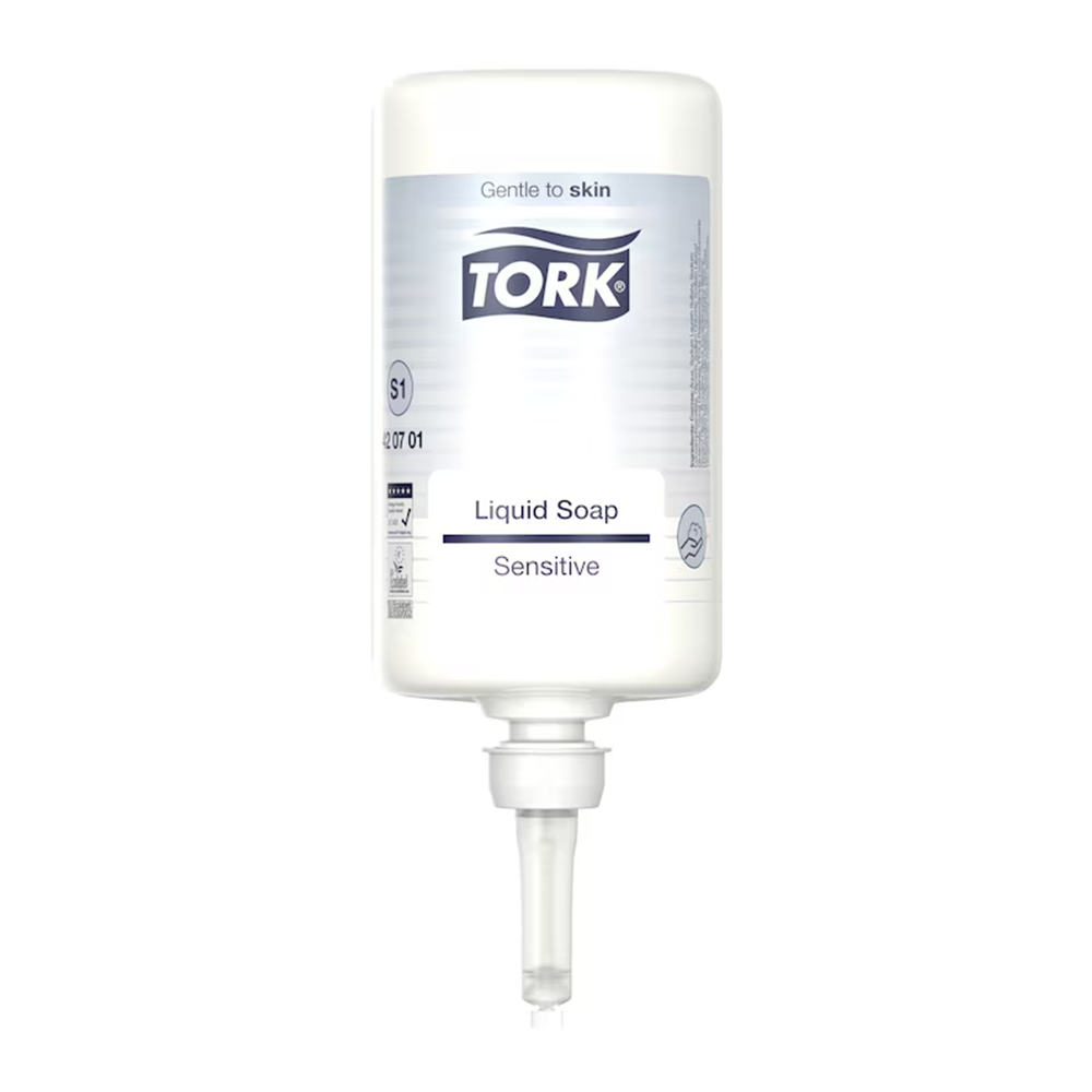 Tork Extra Mild Liquid Soap S1 eriti õrn lõhnatu vedelseep 1L, kastis 6tk - Image 2