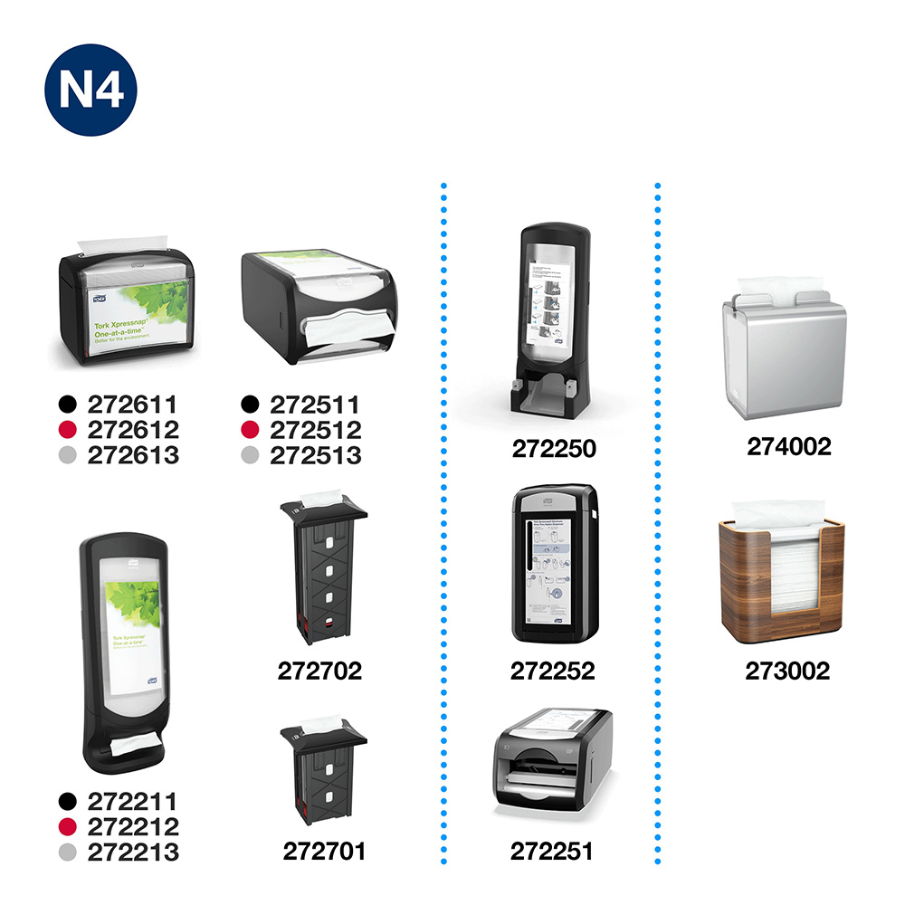 Tork Xpressnap Natural N4 1x salvrätid loodusvalge 1/4, 9000tk - Image 4