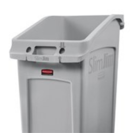 Lõpumüük! Rubbermaid Slim Jim Under-Counter letialune prügikast 87L, hall plast - Image 4