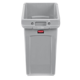 Lõpumüük! Rubbermaid Slim Jim Under-Counter letialune prügikast 87L, hall plast