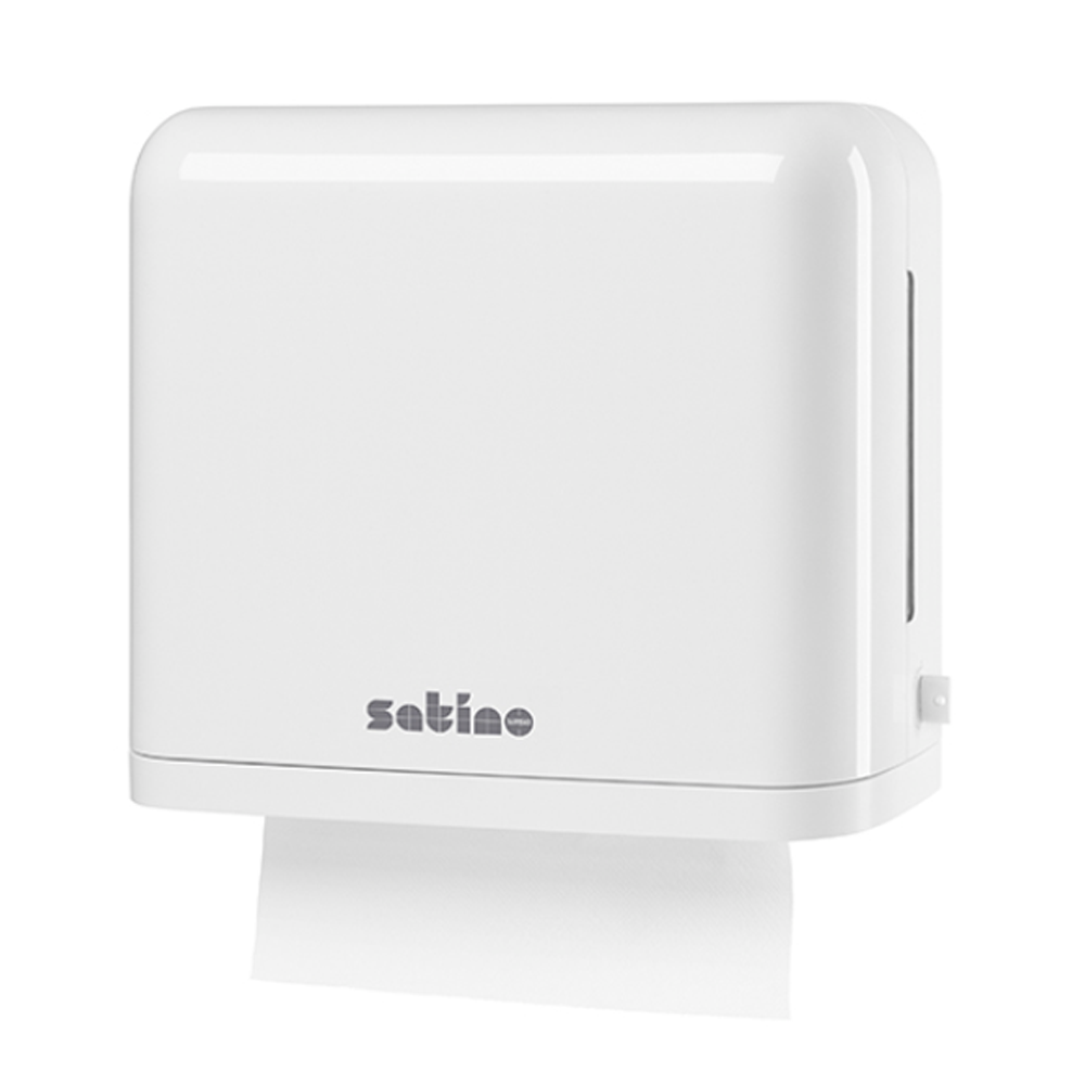 Satino Classic Mini PT2 lehtkätepaberi hoidik, valge - Image 2