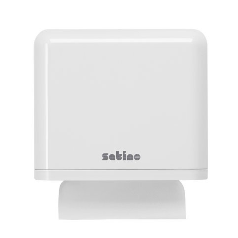 Satino Classic Mini PT2 lehtkätepaberi hoidik, valge