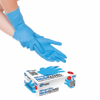 MProtect Blue sinised nitriilkindad puudrita XL(9-10) 200tk, kastis 10pk
