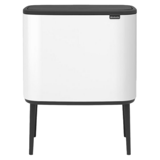 Brabantia Bo Touch Bin jalgadel prügikast 11+23L, White