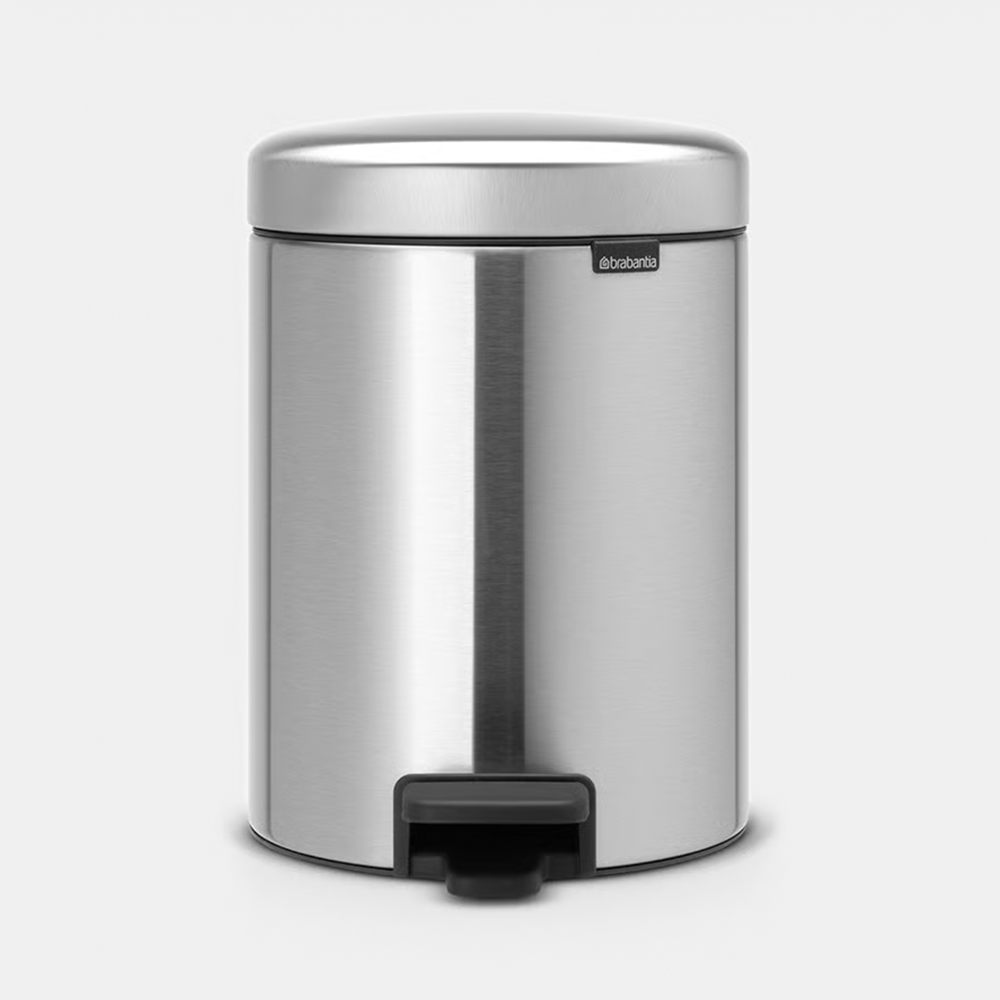 Brabantia NewIcon pedaaliga prügikast 5L, matt must - Image 5