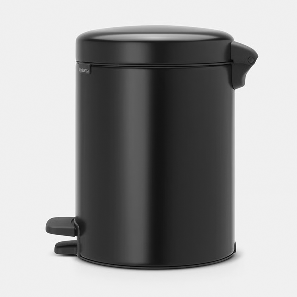 Brabantia NewIcon pedaaliga prügikast 5L, matt must - Image 2