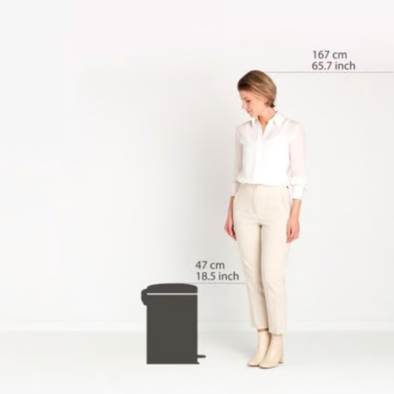 Brabantia NewIcon prügikast pedaaliga 20L, Matt Steel FPP - Image 4