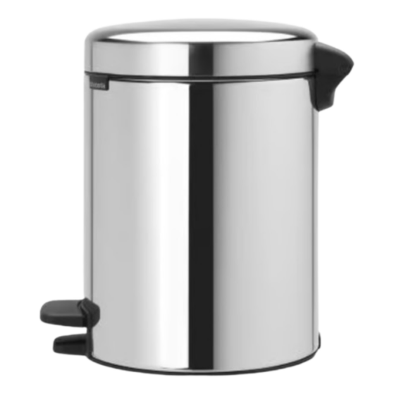 Brabantia NewIcon prügikast pedaaliga 5L, Brilliant Steel - Image 2