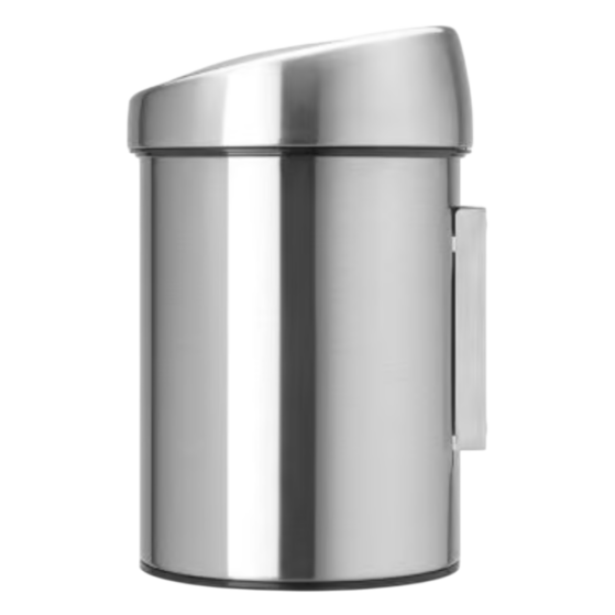 Brabantia Touch Bin 3L urn seinale/põrandale, Matt Steel roostevaba FPP - Image 2