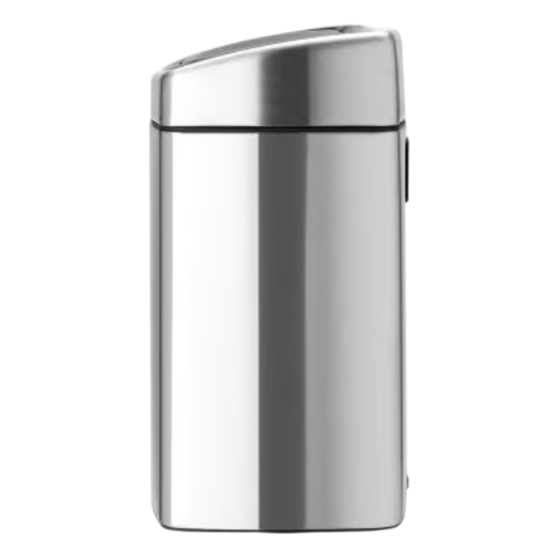 Brabantia Touch Bin 10L urn seinale/põrandale, Matt Steel roostevaba FPP - Image 2