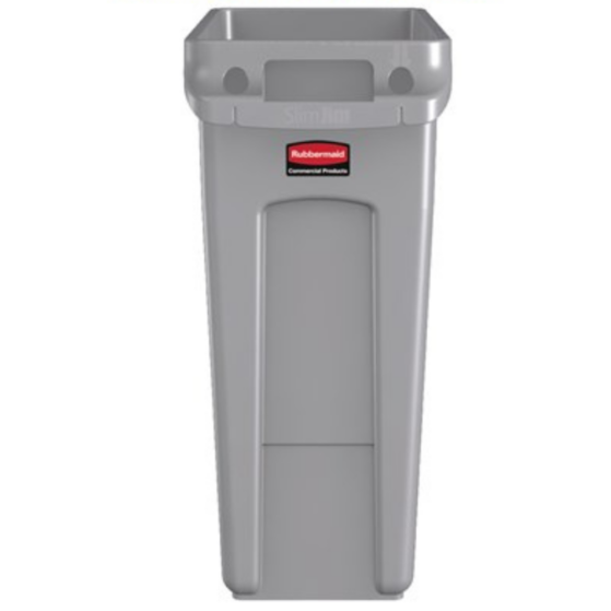 Rubbermaid Slim Jim 60 prügikast 60L, hall