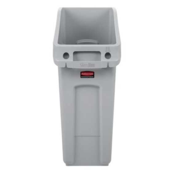 Lõpumüük! Rubbermaid Slim Jim Under-Counter letialune prügikast 49L, hall plast