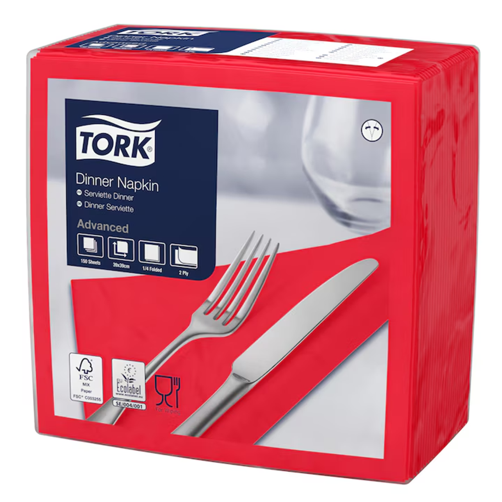Tork Dinner 39 salvrätt 2x, punane 1/4, 1800tk - Image 2