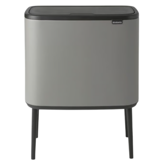 Brabantia Bo Touch Bin jalgadel prügikast 3x11L, Mineral Concrete Grey