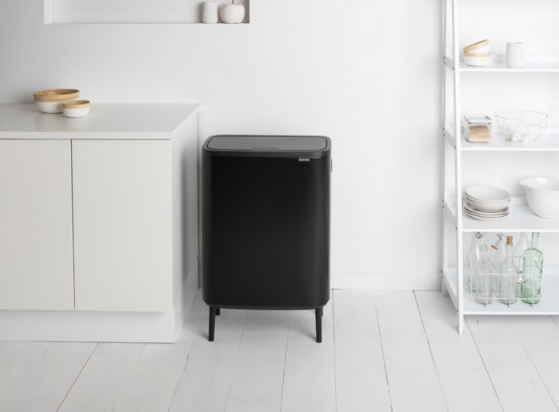 Brabantia Bo Touch Bin Hi jalgadel prügikast 2x30L, Matt Black - Image 5