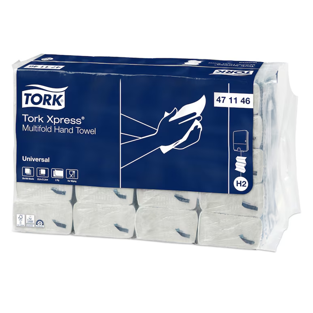 Tork Interfold H2 Z-fold 2x lehtkätepaber, 20x190tk - Image 2
