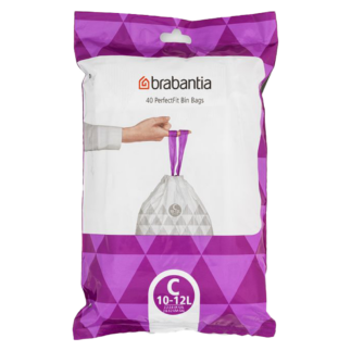 Brabantia C 10-12L dispenserpakis paelaga prügikott 40tk pakis, kastis 10 pakki