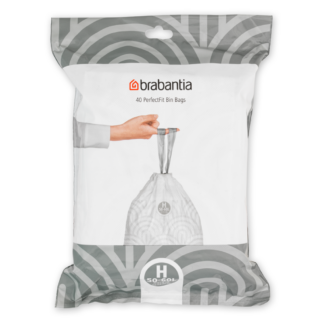 Brabantia H 50-60L dispenserpakis paelaga prügikott 40tk pakis, kastis 7 pakki
