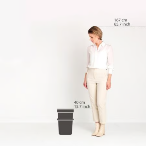 Brabantia Sort & Go kaanega prügikast 16L, valikus erinevad värvid - Image 9