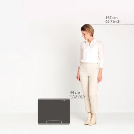 Brabantia Bo pedaaliga prügikast 3x11L, White - Image 6