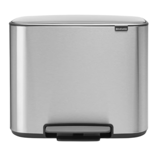 Brabantia Bo pedaaliga prügikast 3x11L, Matt Steel FPP