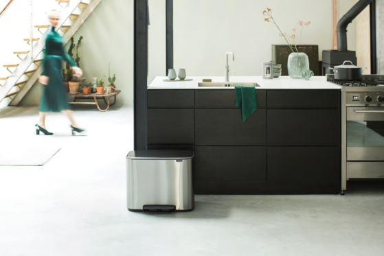 Brabantia Bo pedaaliga prügikast 3x11L, matt teras FPP - Image 5