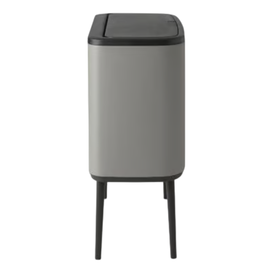 Brabantia Bo Touch Bin jalgadel prügikast 11+23L, Mineral Concrete Grey - Image 4