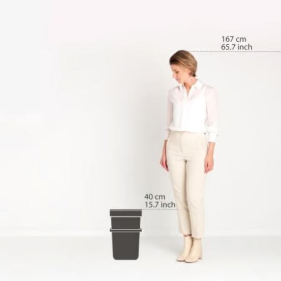 Brabantia Sort & Go kaanega prügiurn 25L, saadaval erinevad värvid - Image 10
