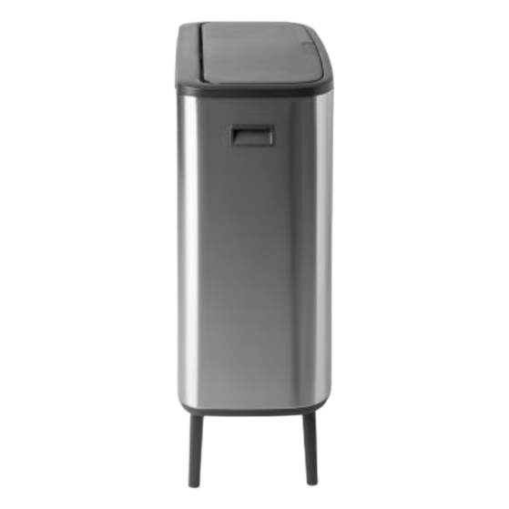 Brabantia Bo Touch Bin Hi jalgadel prügikast 2x30L, Matt Steel FPP - Image 3