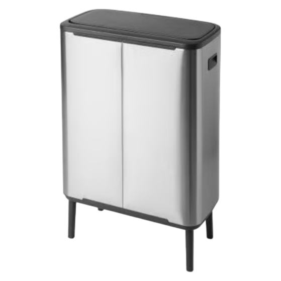 Brabantia Bo Touch Bin Hi jalgadel prügikast 2x30L, Matt Steel FPP - Image 4