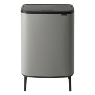 Brabantia Bo Touch Bin Hi jalgadel prügikast 2x30L, Mineral Concrete Grey
