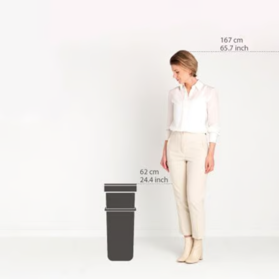 Brabantia Sort & Go kaanega prügikast 40L, valikus erinevad värvid - Image 9