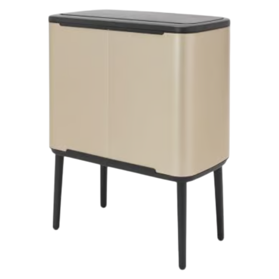 Brabantia Bo Touch Bin jalgadel prügikast 11+23L, Metallic Gold - Image 3