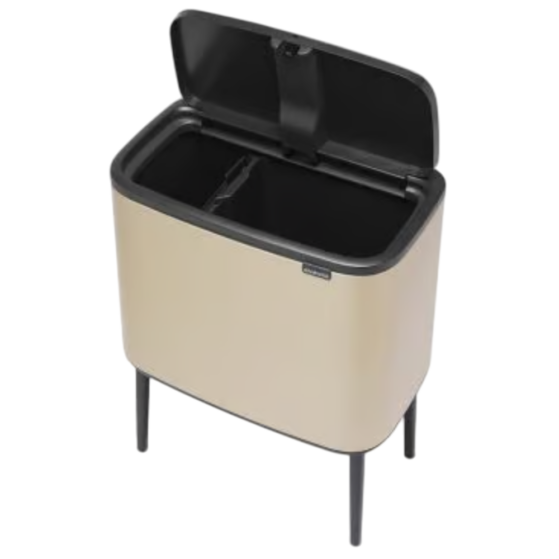 Brabantia Bo Touch Bin jalgadel prügikast 11+23L, Metallic Gold - Image 4