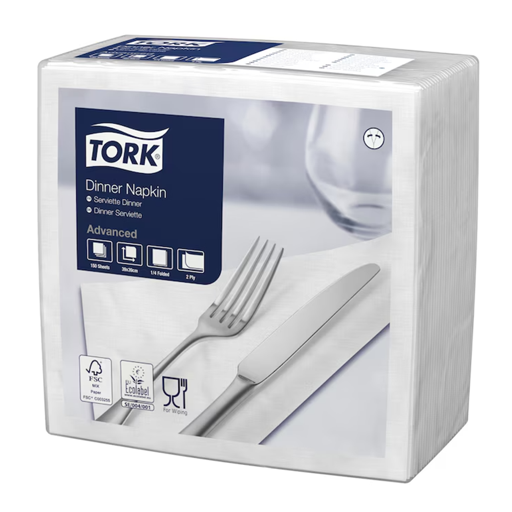 Tork Dinner 39 salvrätt 2x, valge 1/4, 1800tk - Image 2