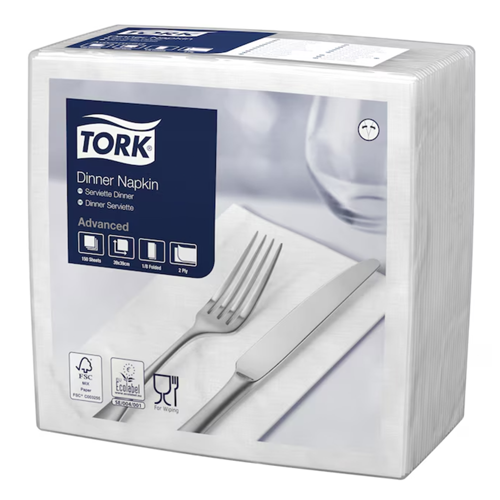 Tork Dinner 39 salvrätt 2x, valge 1/8, 1800tk - Image 2