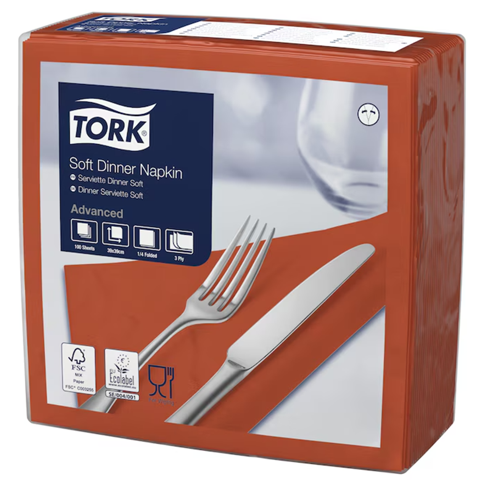 Tork Dinner 39 salvrätt 3x, terrakotta 1/4, 1200tk - Image 2