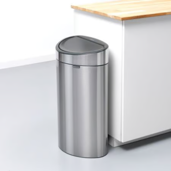 Brabantia Touch Bin prügikast/urn 40L, Matt Steel - Image 5