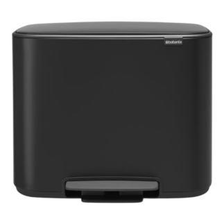 Brabantia Bo pedaaliga prügikast 3x11L, Matt Black