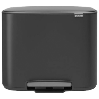 Brabantia Bo pedaaliga prügikast 3x11L, Matt Black